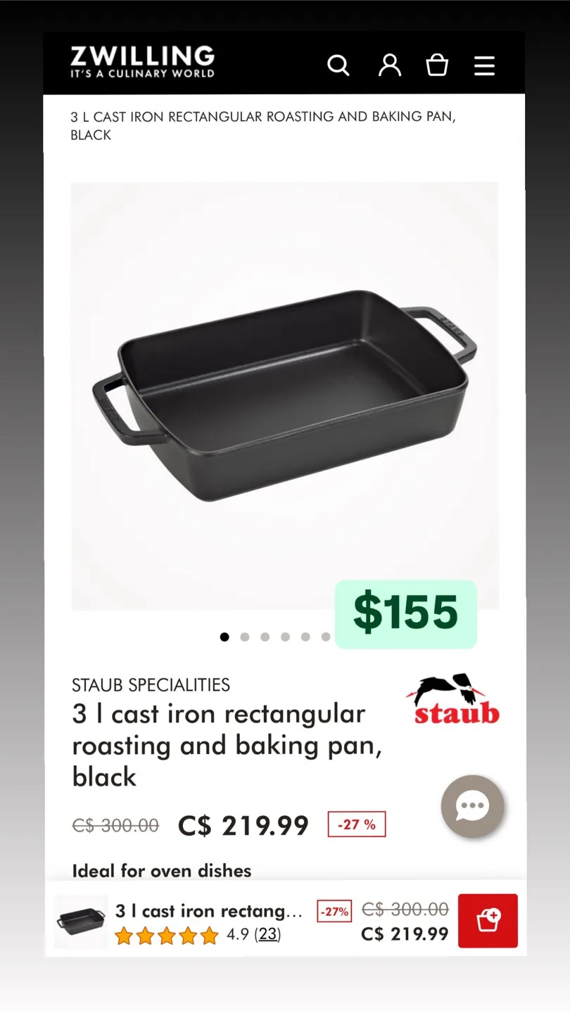 Small Baker 38x26 Pan thumbnail