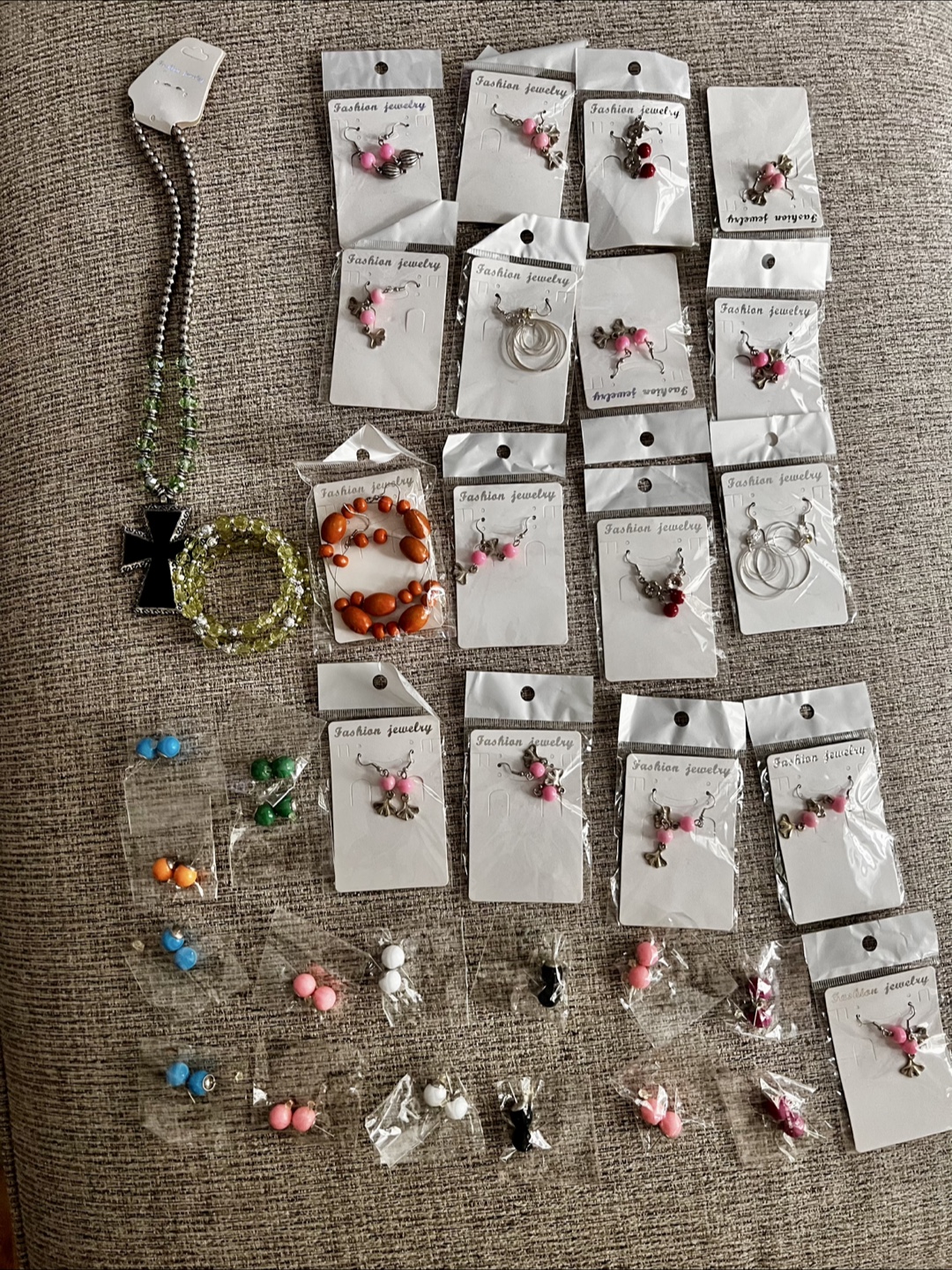 Jewelry Bundle - Earrings and Necklaces 35 pcs