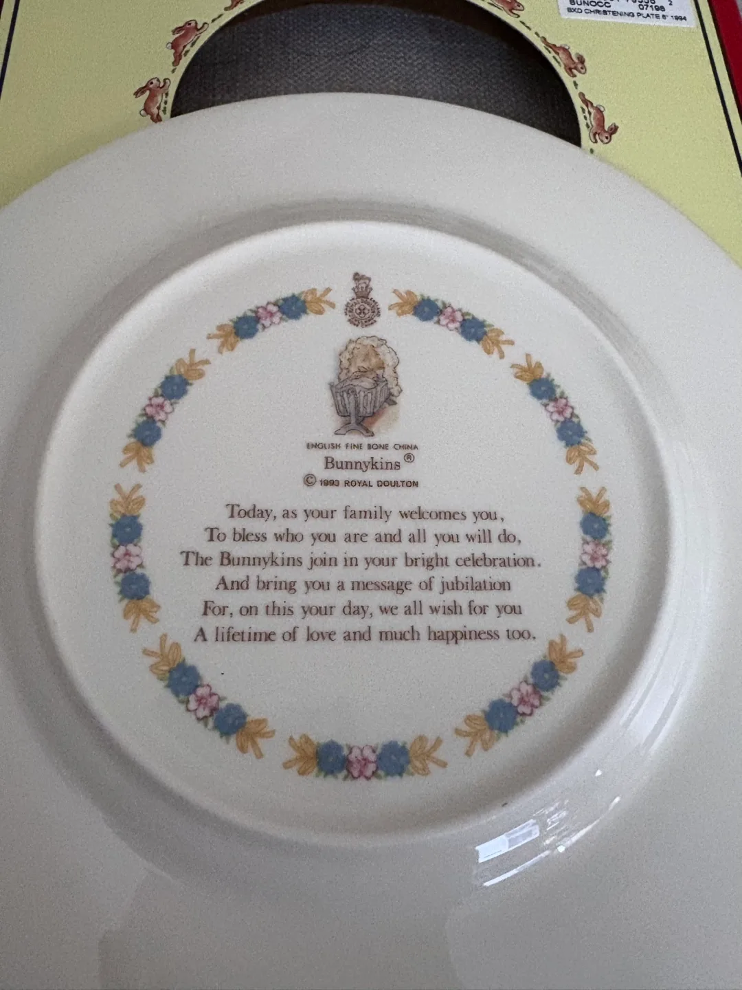 Royal Doulton Bunnykins Christening Plate Ware image indicator(3)
