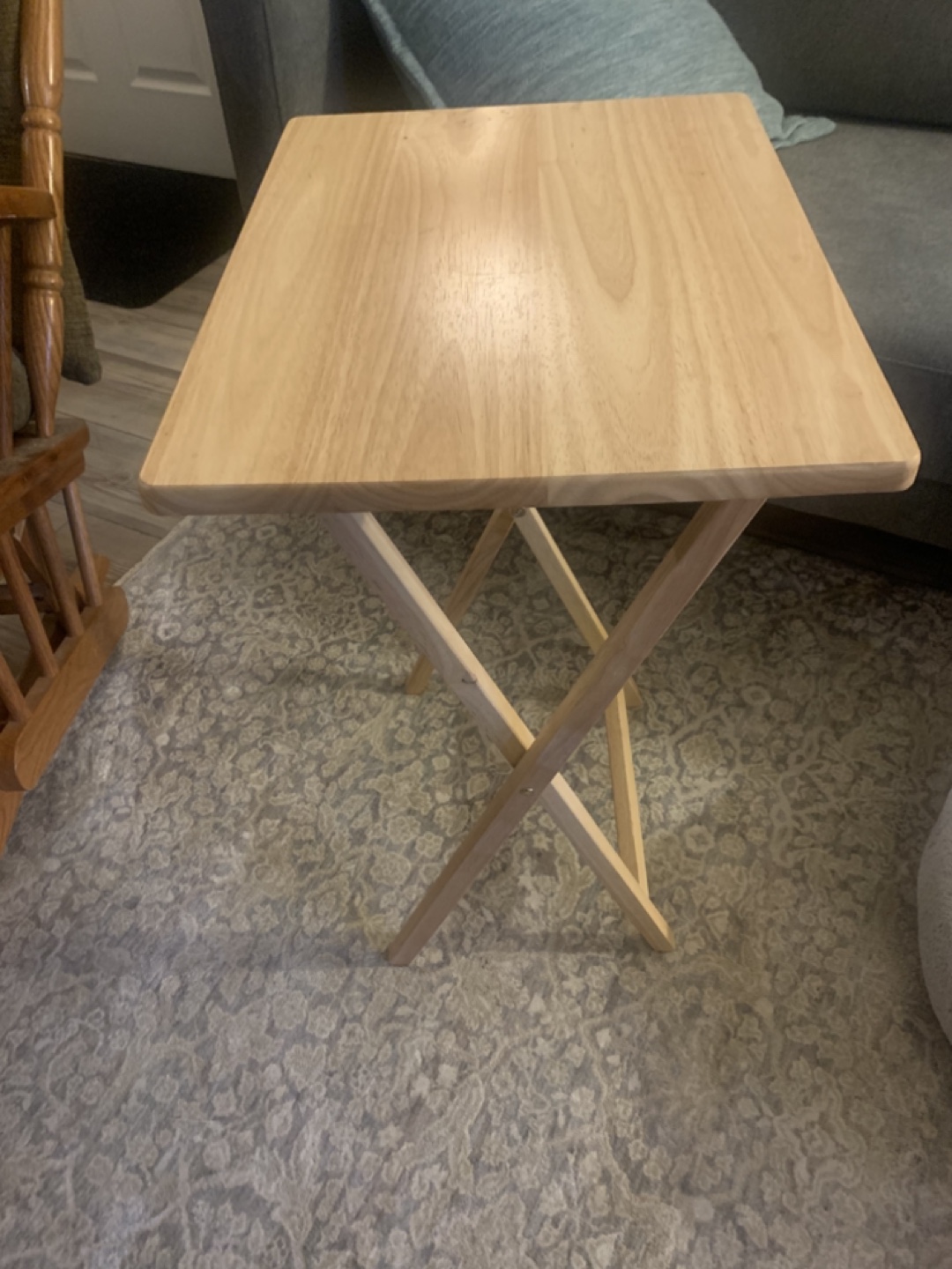 Folding Wood Table - photo 2