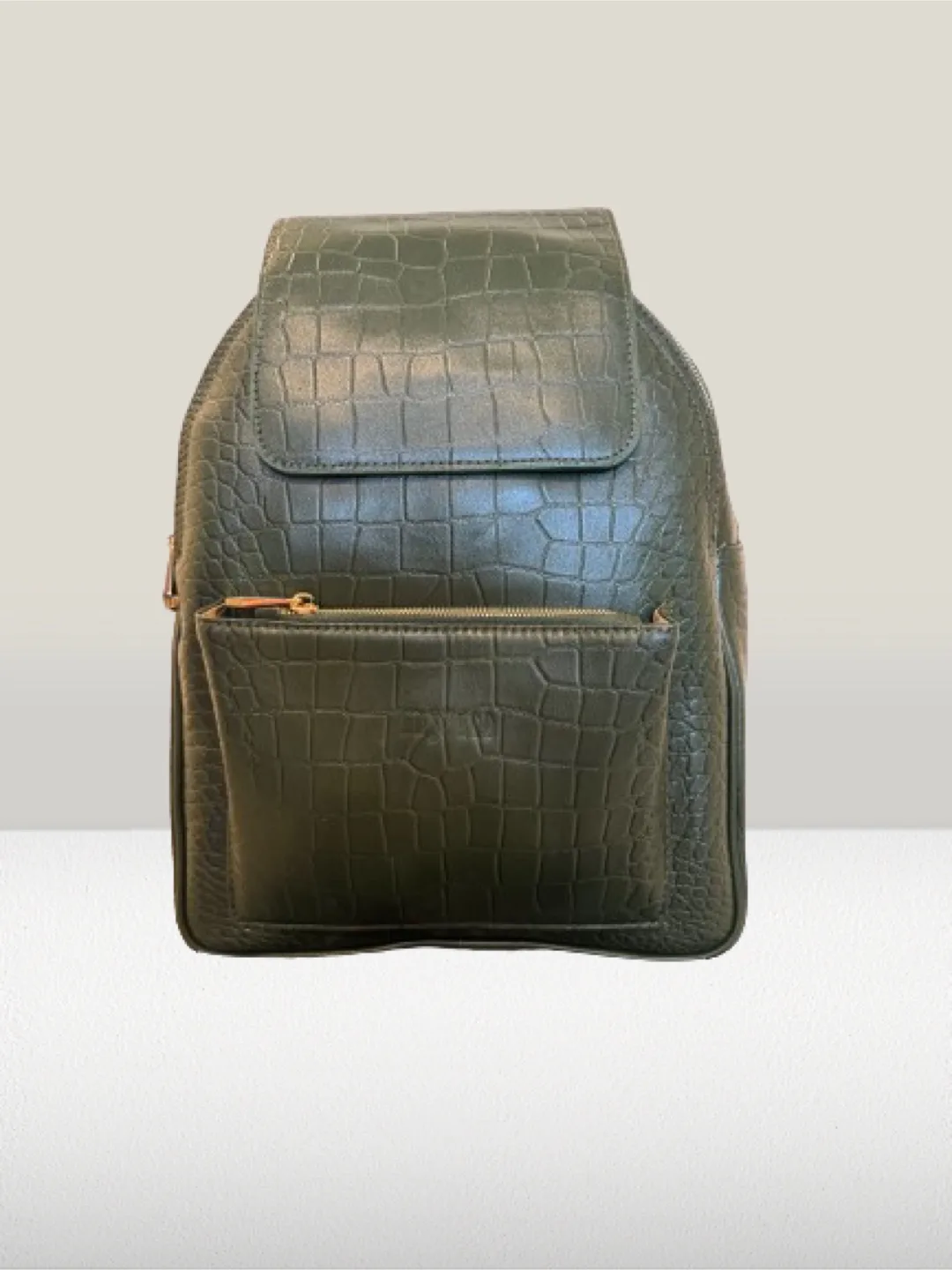 Green Textured Backpack thumbnail
