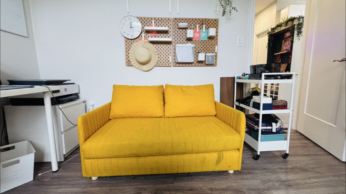 Yellow Sofa Bed
