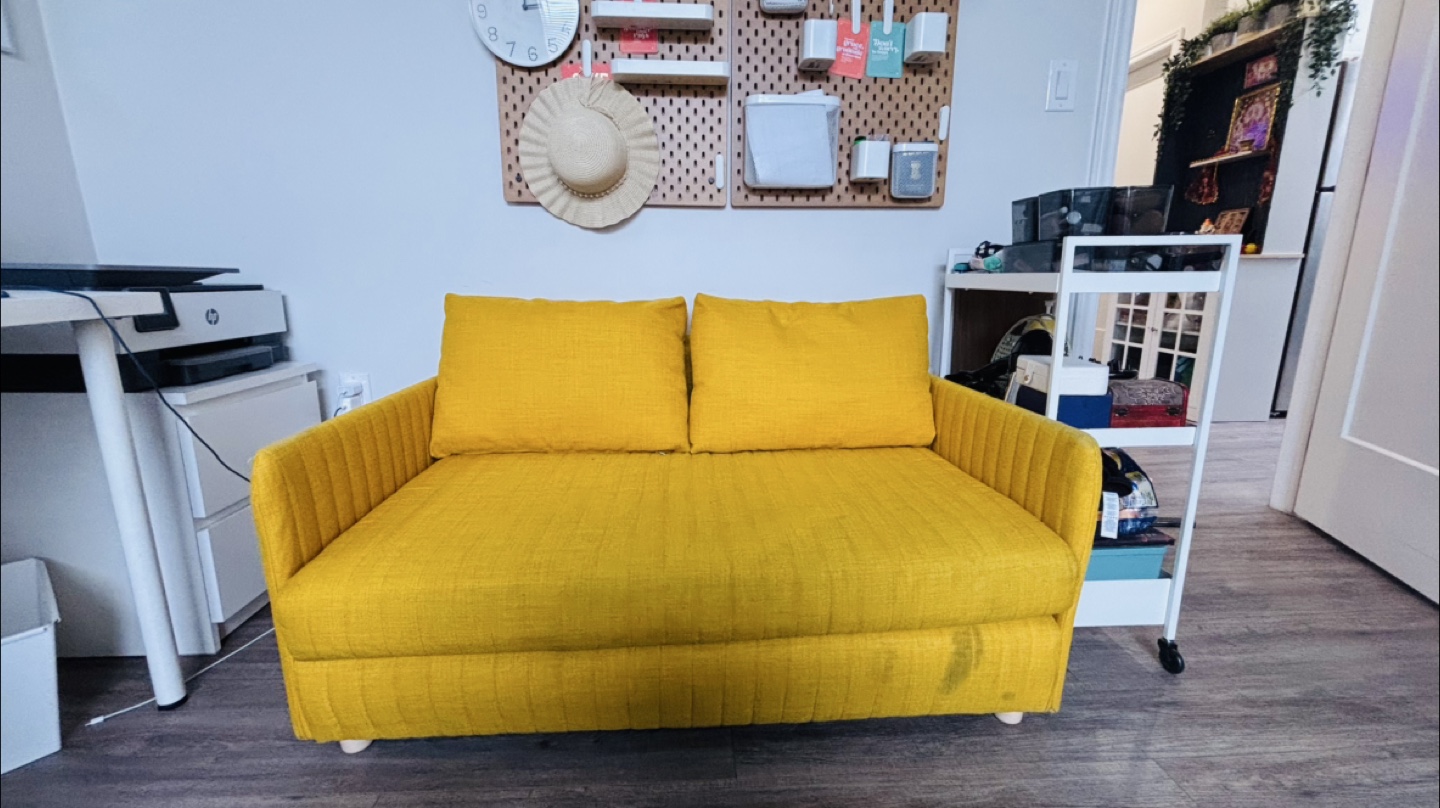 Yellow Sofa Bed - photo 3
