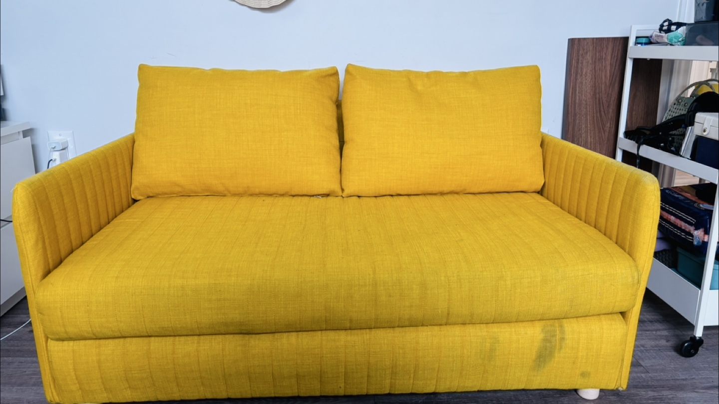 Yellow Sofa Bed - photo 4