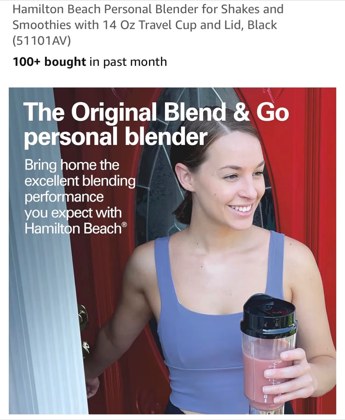 Hamilton Beach Personal Blender 14oz thumbnail