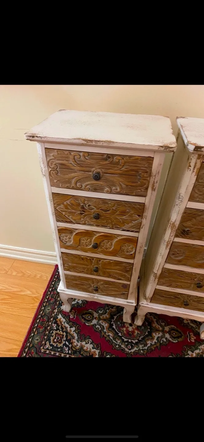 Set of 2 Tall Dresser Nightstands image indicator(5)