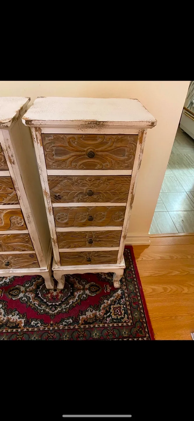 Set of 2 Tall Dresser Nightstands image indicator(4)