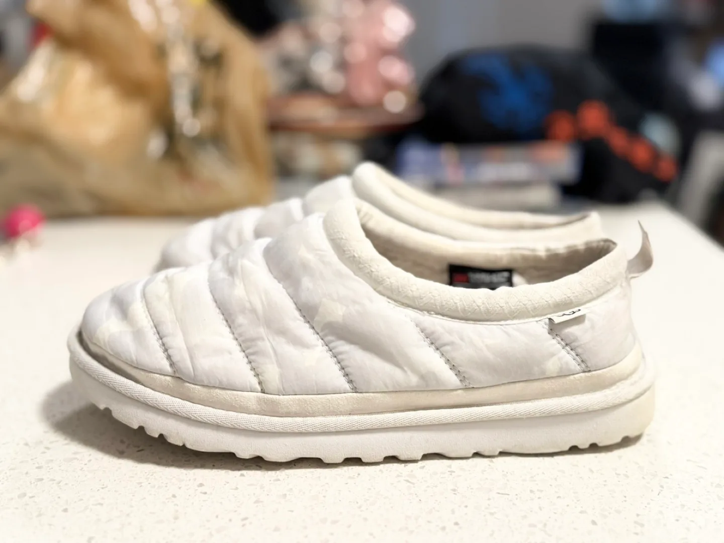 Cozy White Slip-On Shoes thumbnail