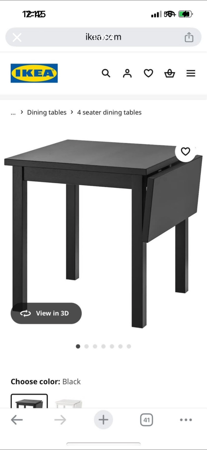 Black Dining Table