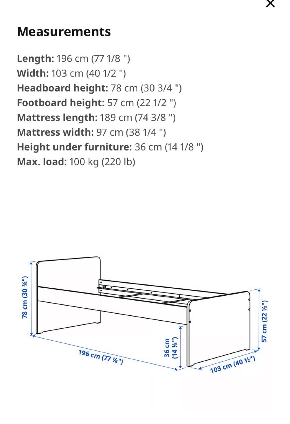 IKEA twin bed frame - photo 4