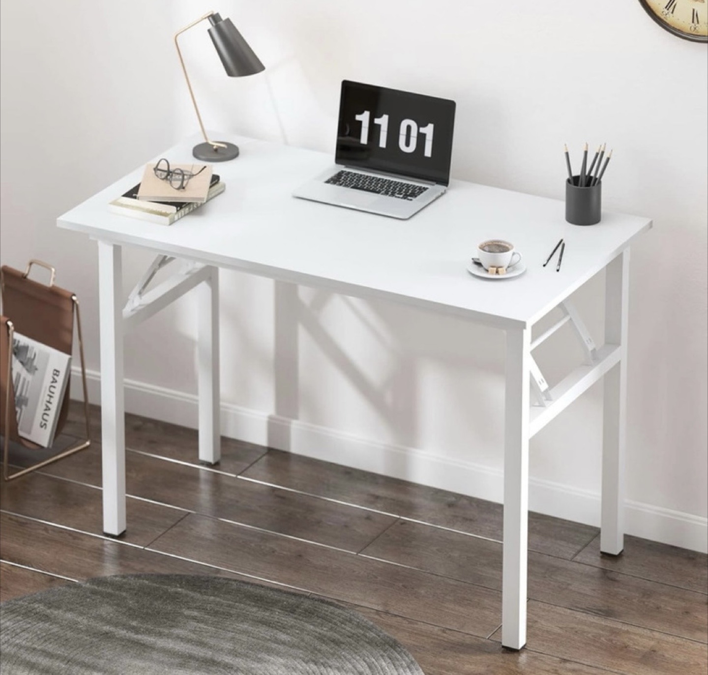 White Foldable Desk - photo 5