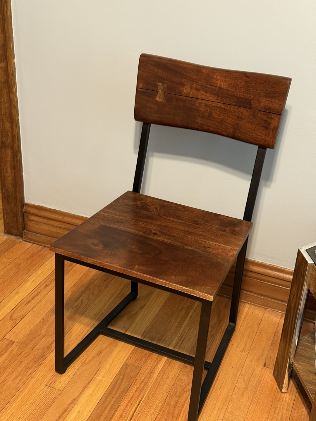 Wooden and Metal Chair