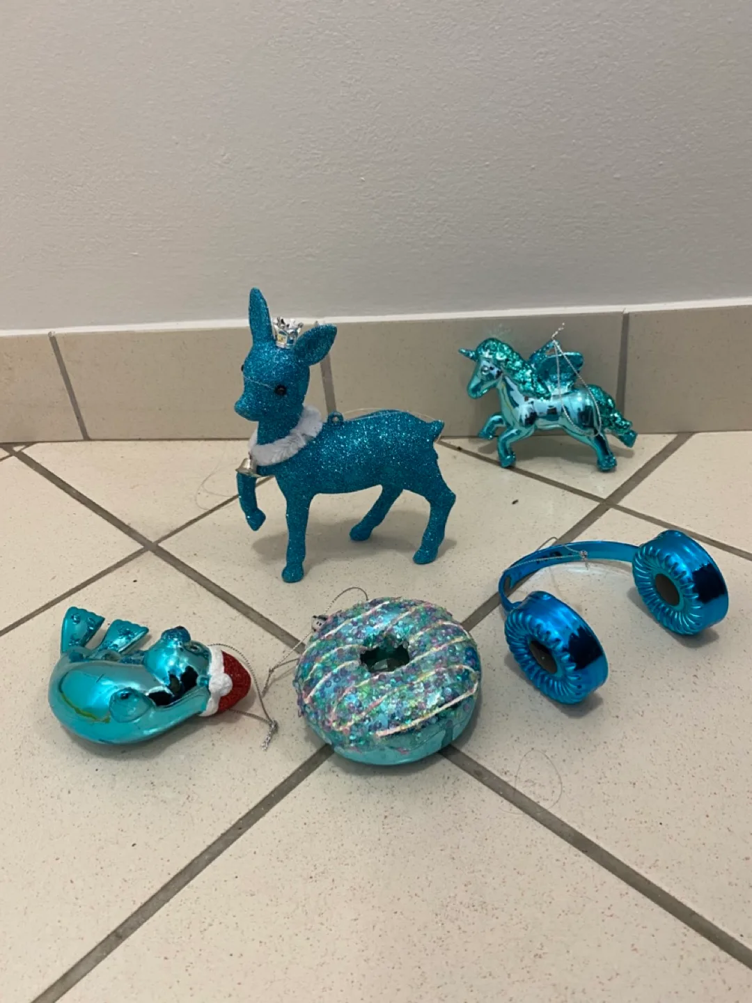 Festive Blue Ornaments thumbnail
