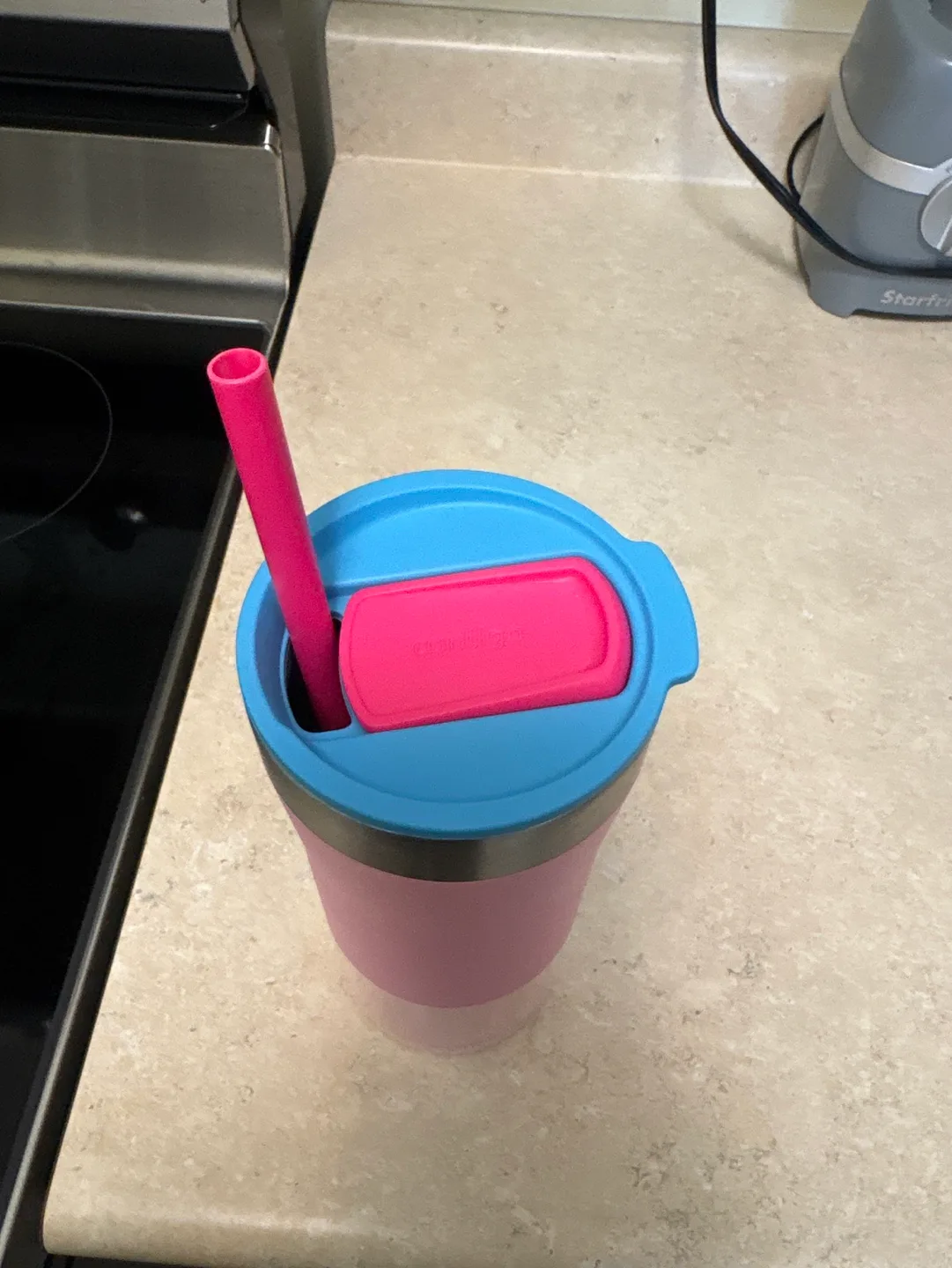 Contigo Pink Tumbler with Straw image indicator(2)