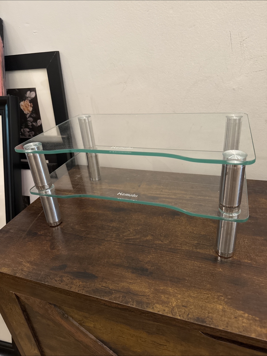 Kemudu Stackable Glass Shelf (two pieces) - photo 2