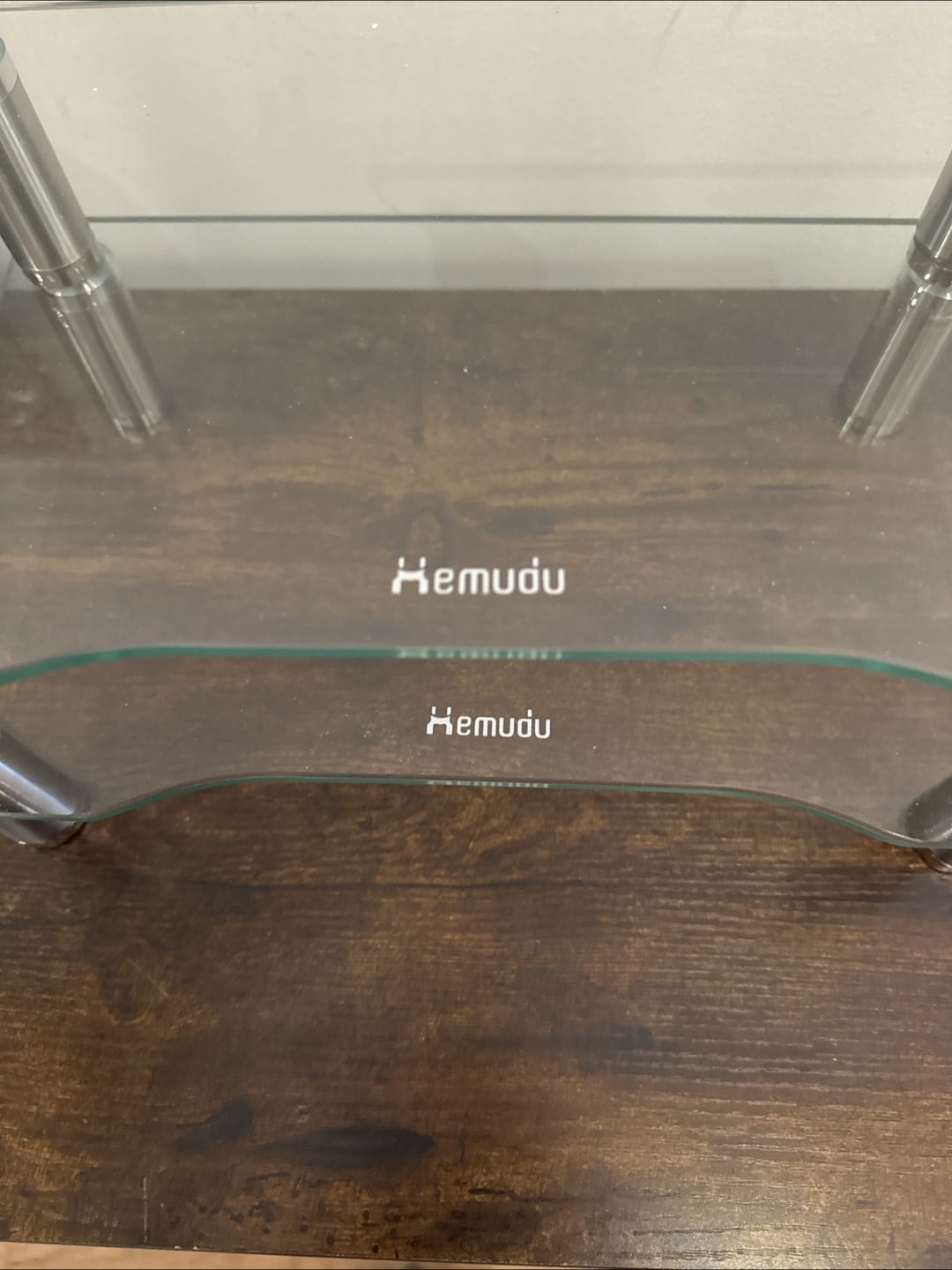 Kemudu Stackable Glass Shelf (two pieces) - photo 3