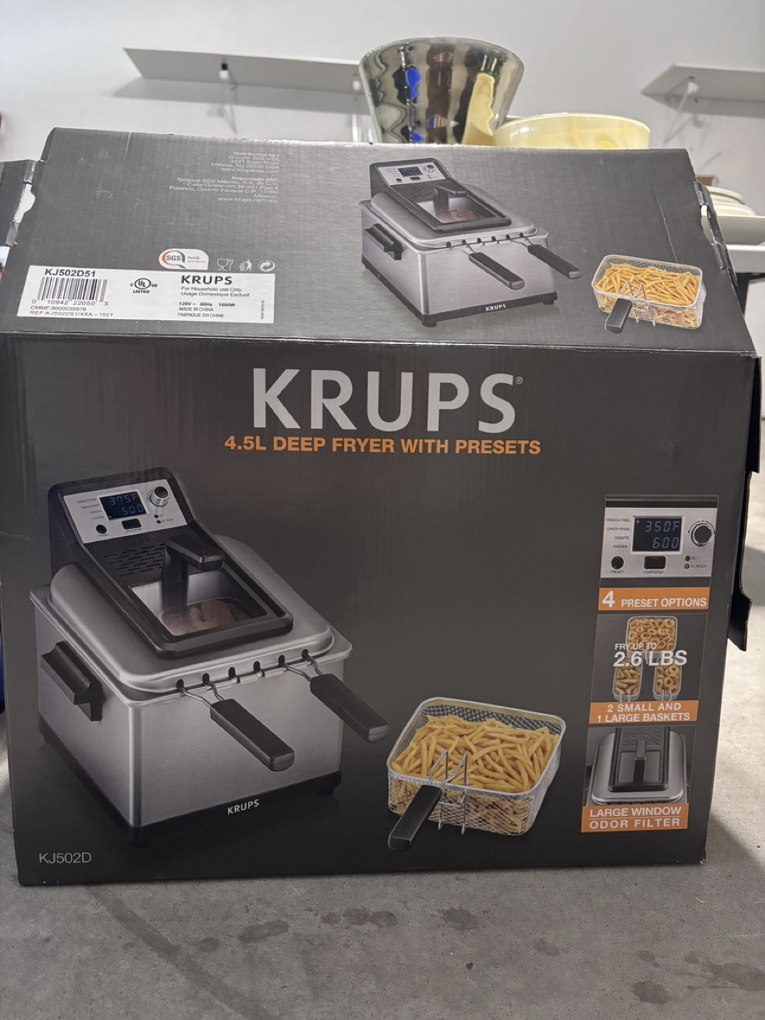 KRUPS 4.5L Deep Fryer With Presets - photo 2