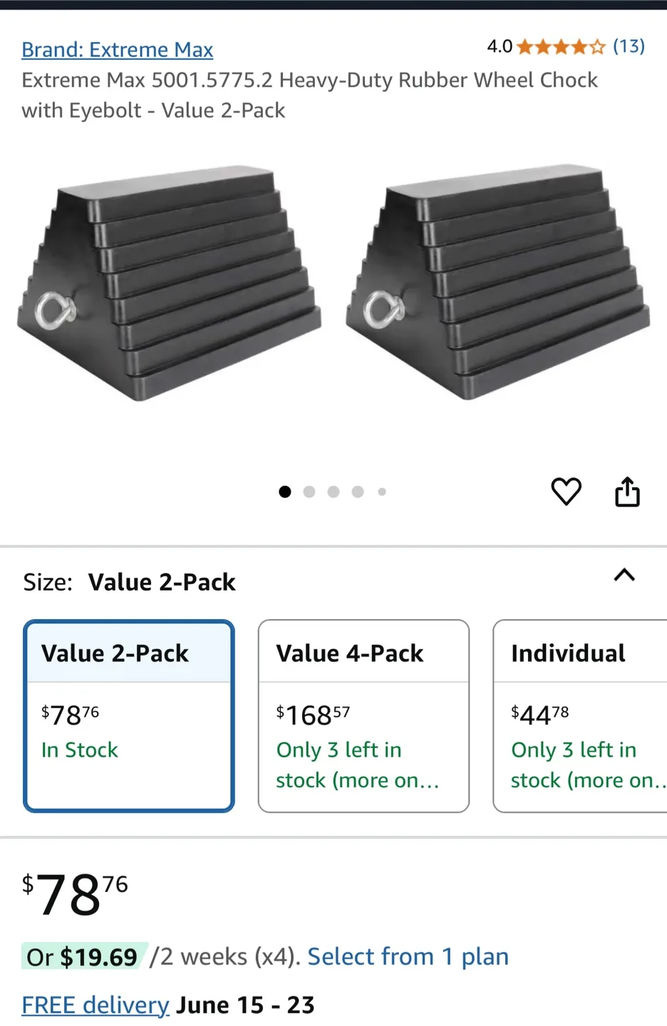 Pair of Wheel Chocks image indicator(2)