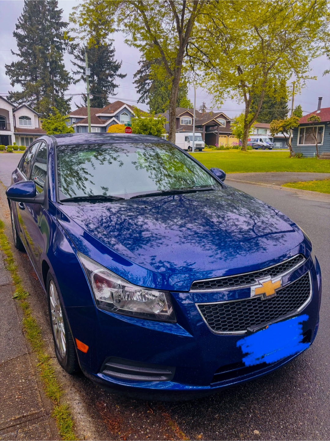 Blue Sedan