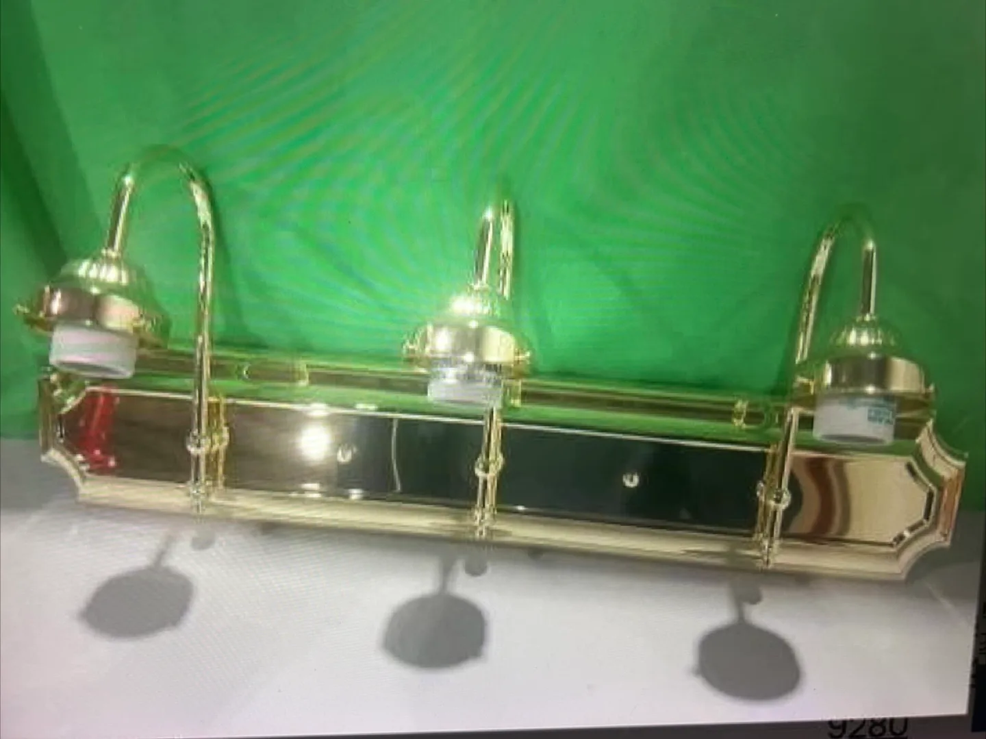 Brass 3-light Vanity Fixture thumbnail