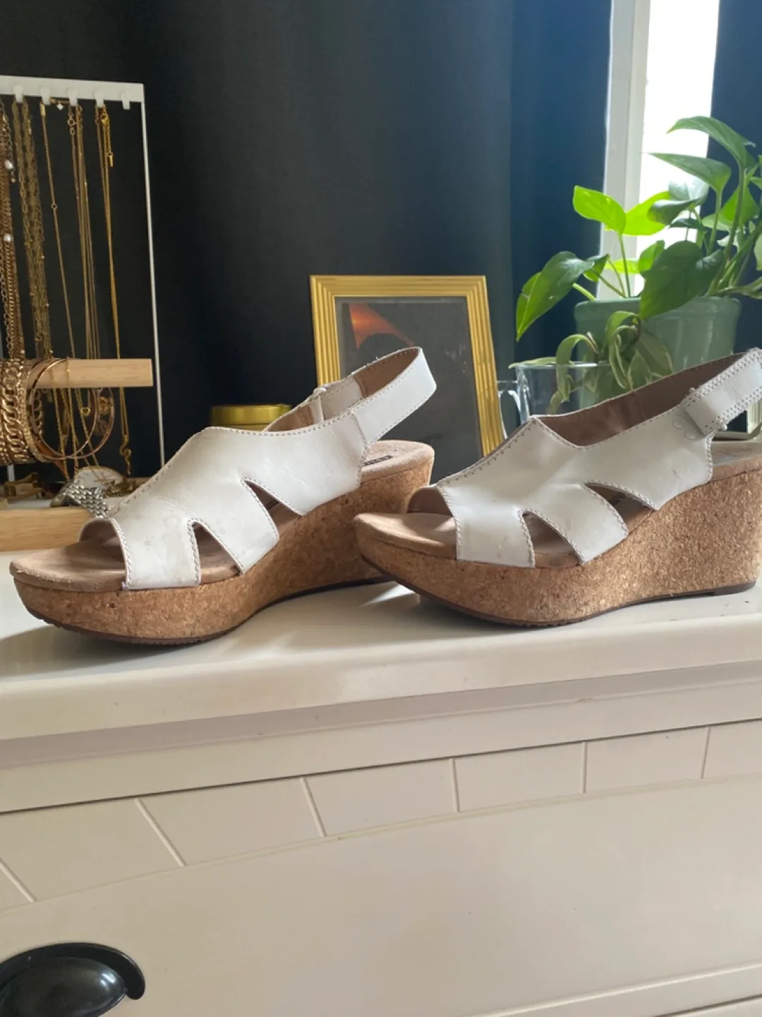 Clarks Wedge Sandals thumbnail