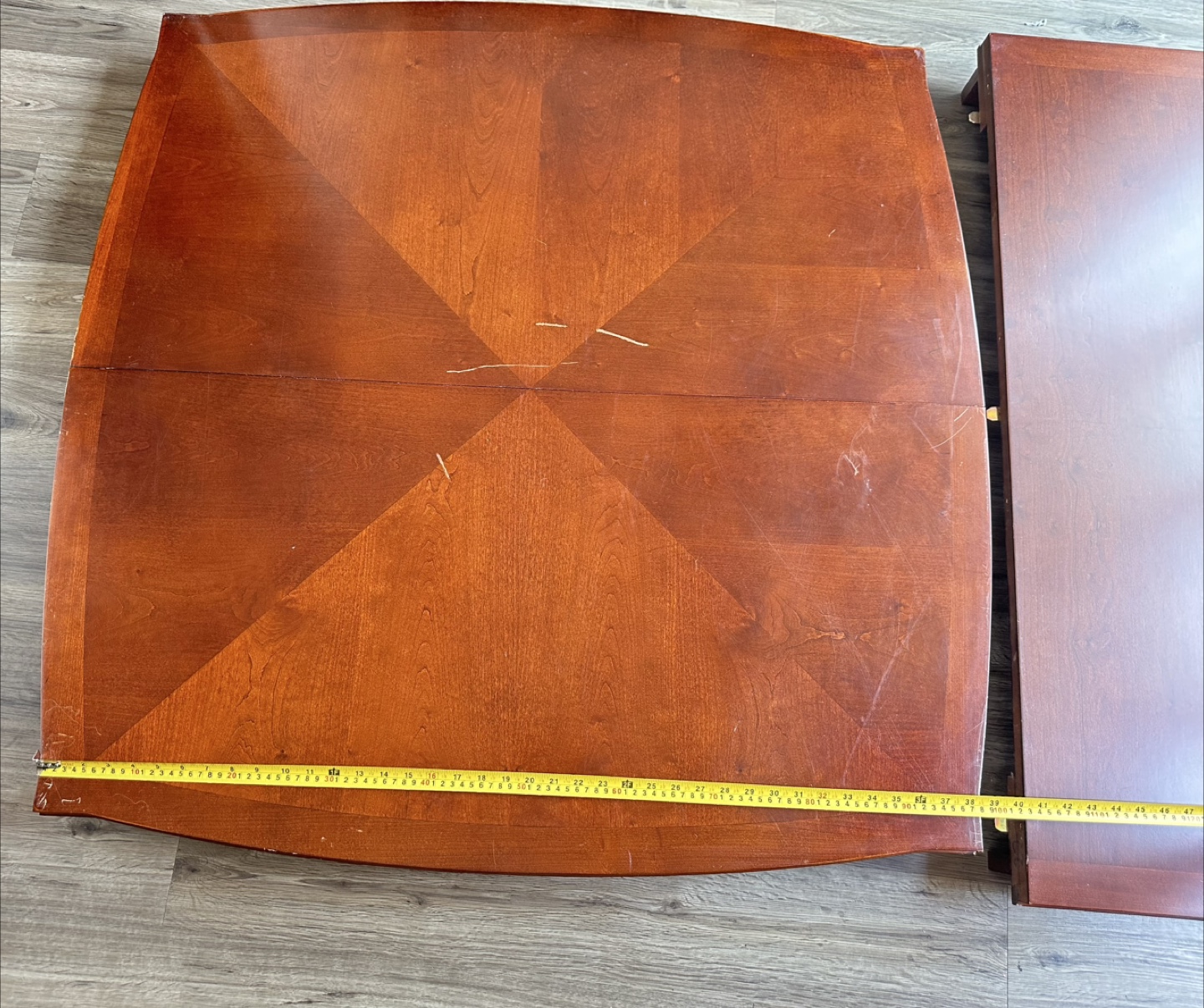 Solid wood dining table with extension. - photo 2