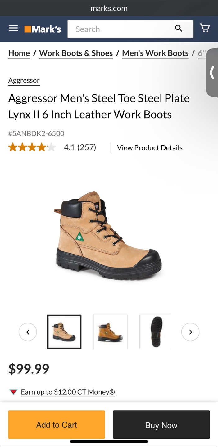 Aggressor Men's Work steel toe Boots - photo 4