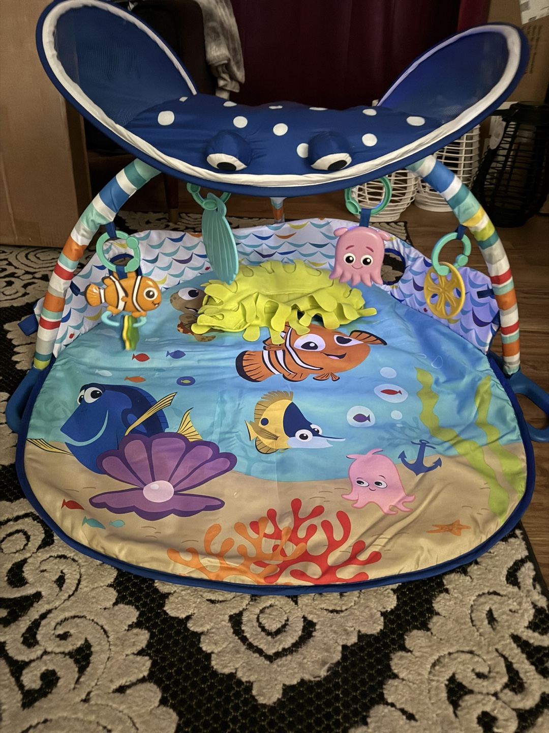 Disney Baby Mr Ray Ocean Lights Activity Gym - photo 5