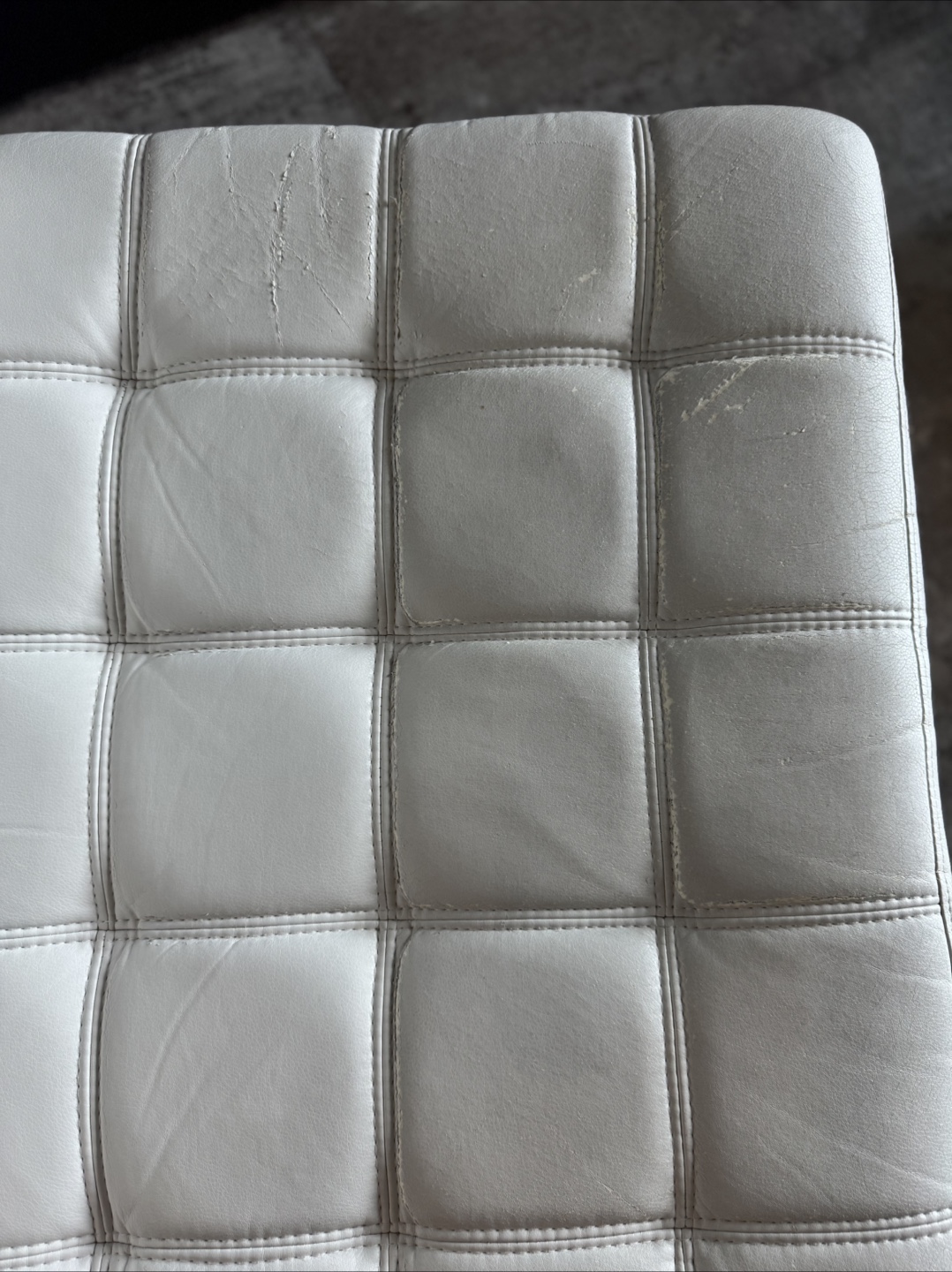 White Barcelona Style Chair - photo 4
