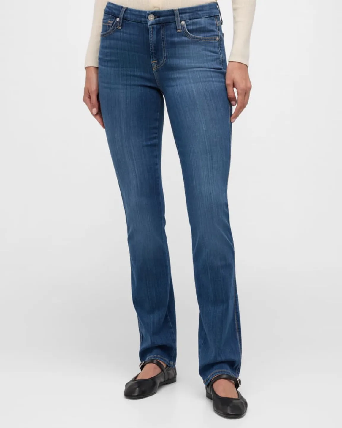 7 For All Mankind Dark Wash Denim Jeans thumbnail