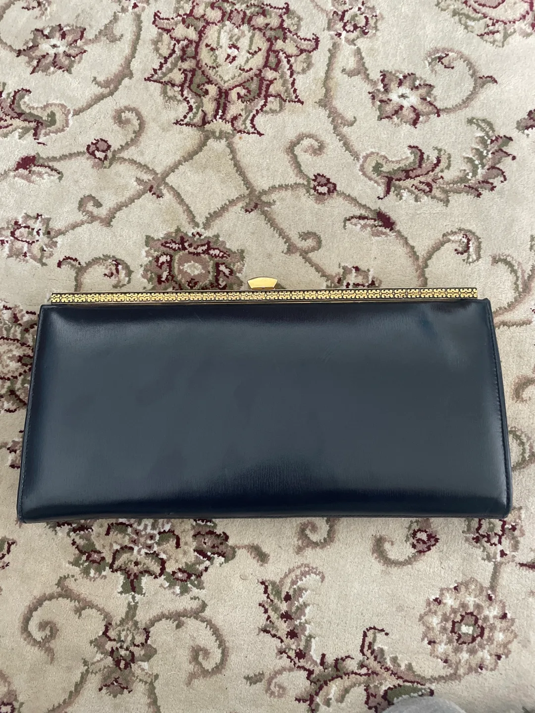 Navy Blue and Gold Paragon Clutch thumbnail