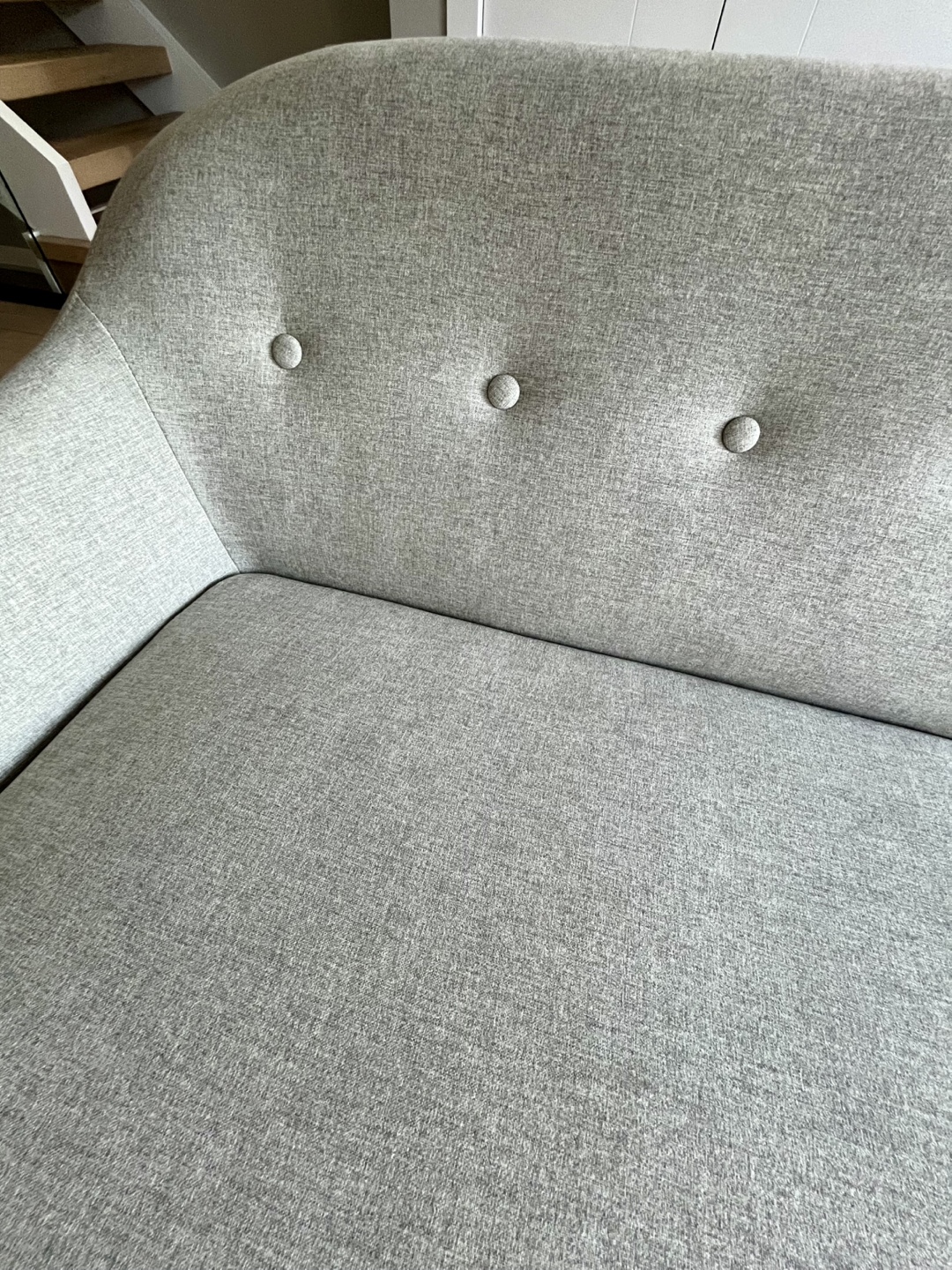 Chair THE BRICK CALLA light grey linen Very good condition - photo 2