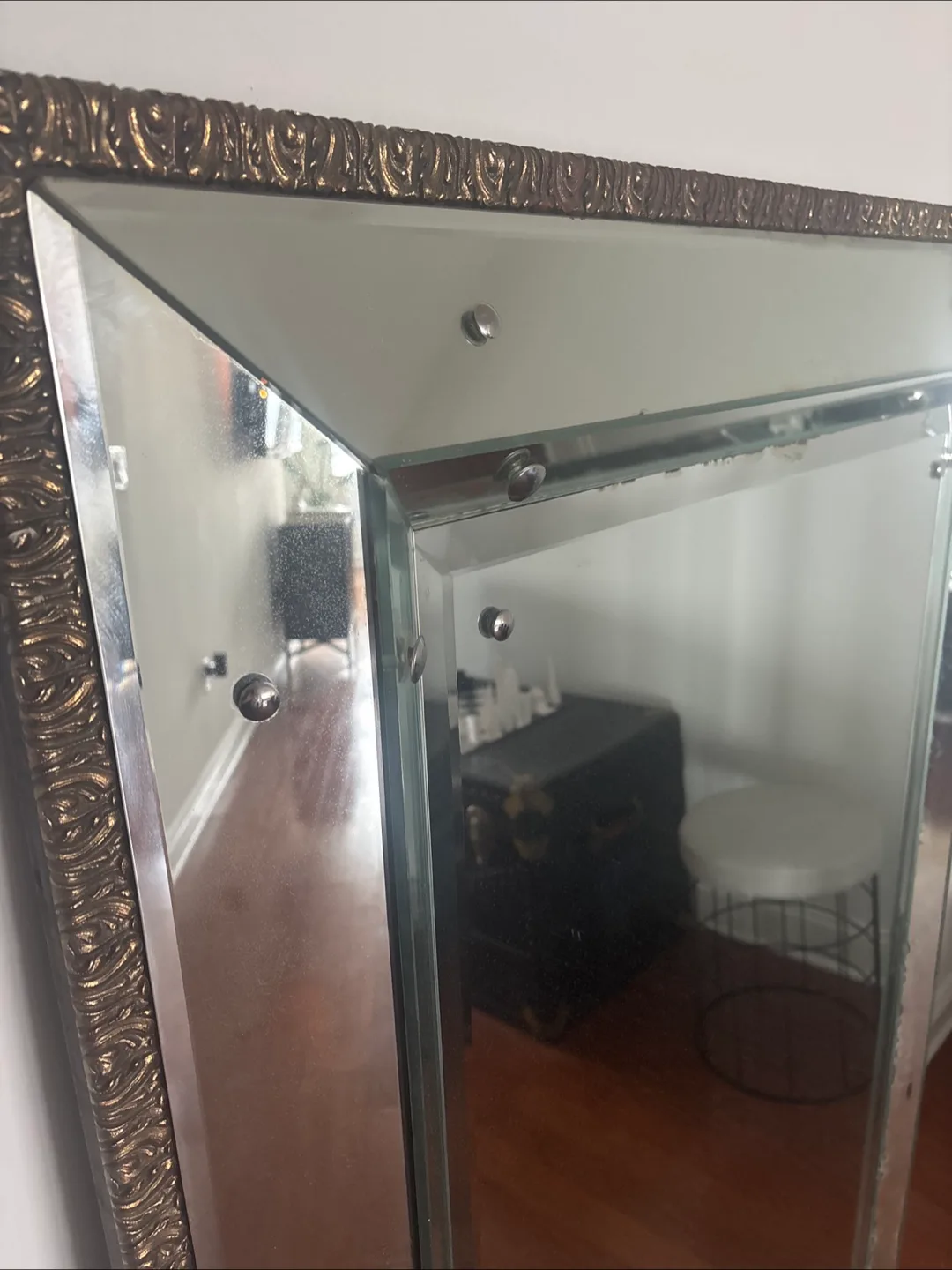 Vintage Framed Large Mirror- Reduced For Moving Sale image indicator(4)