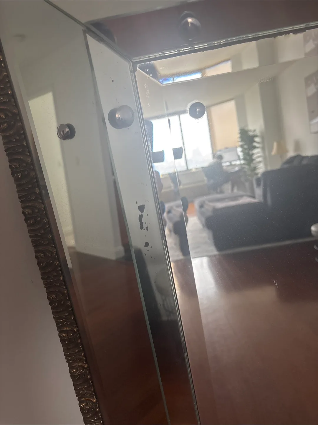 Vintage Framed Large Mirror- Reduced For Moving Sale image indicator(5)