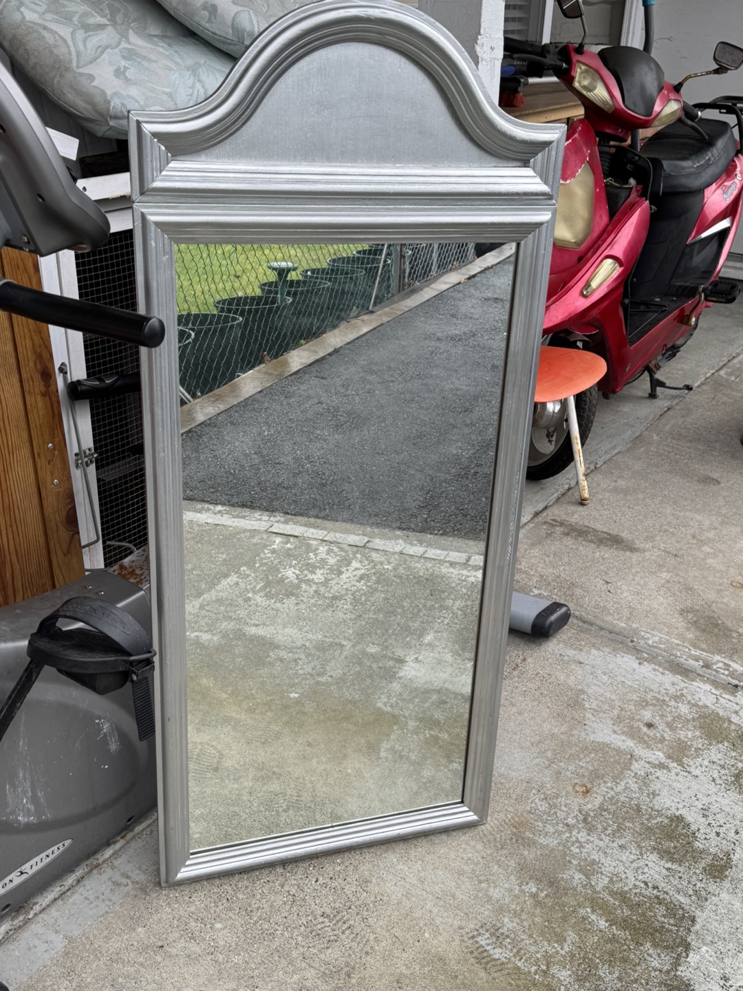 Silver Framed Mirror 🏆 - photo 4