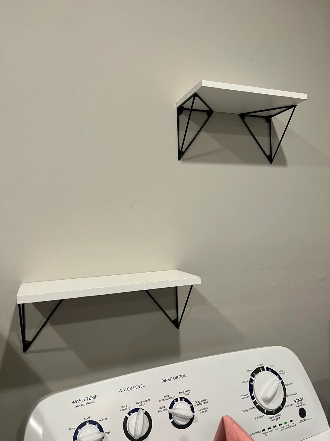 2 Shelves with Black Metal Brackets thumbnail