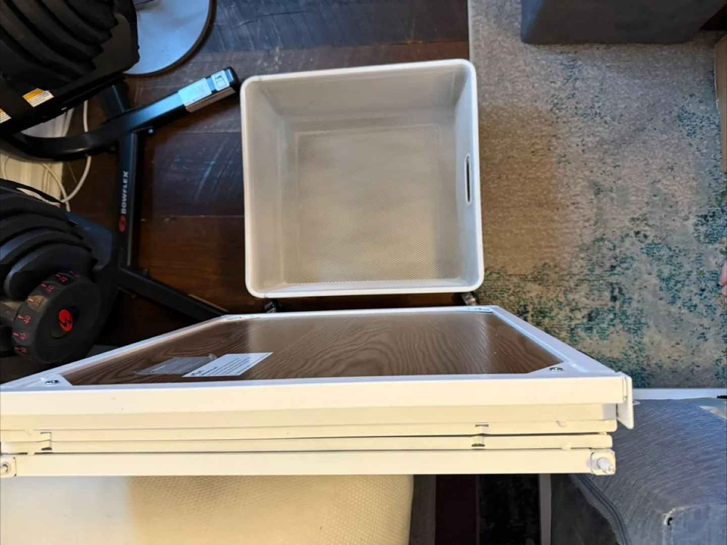 Origami 4-Tier Rolling Cart with Wood Top image indicator(3)