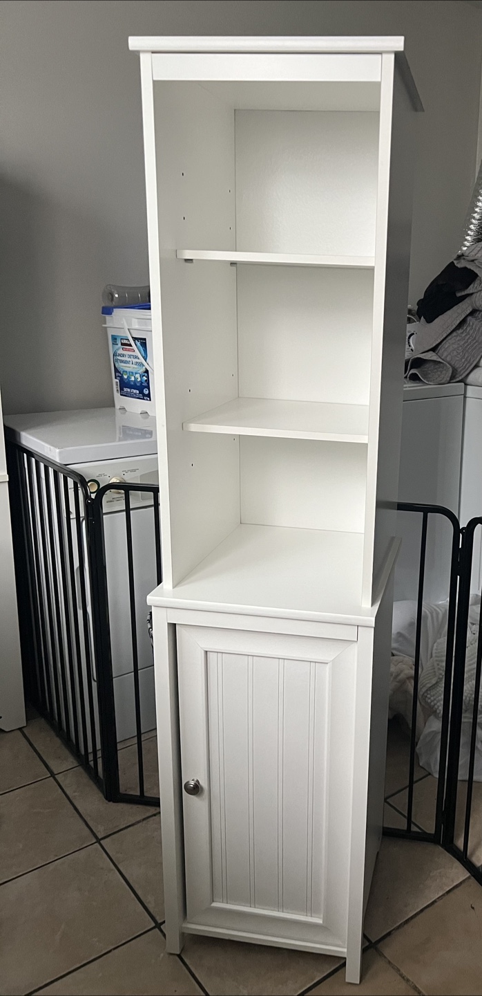 White Cabinet with Storage