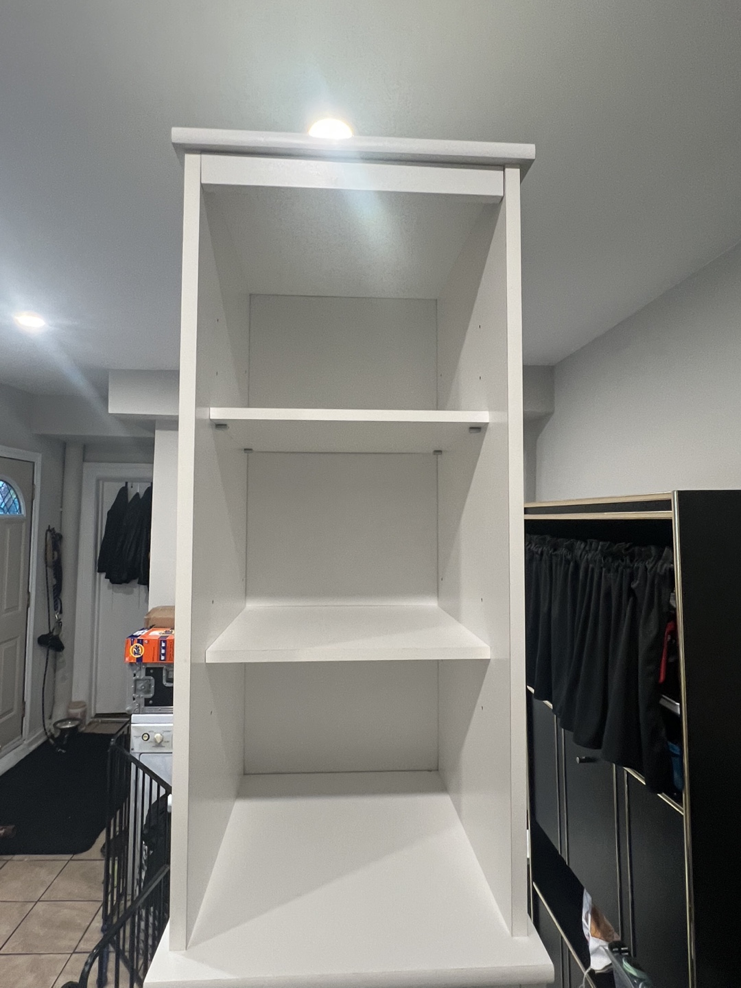 White Cabinet with Storage - photo 2