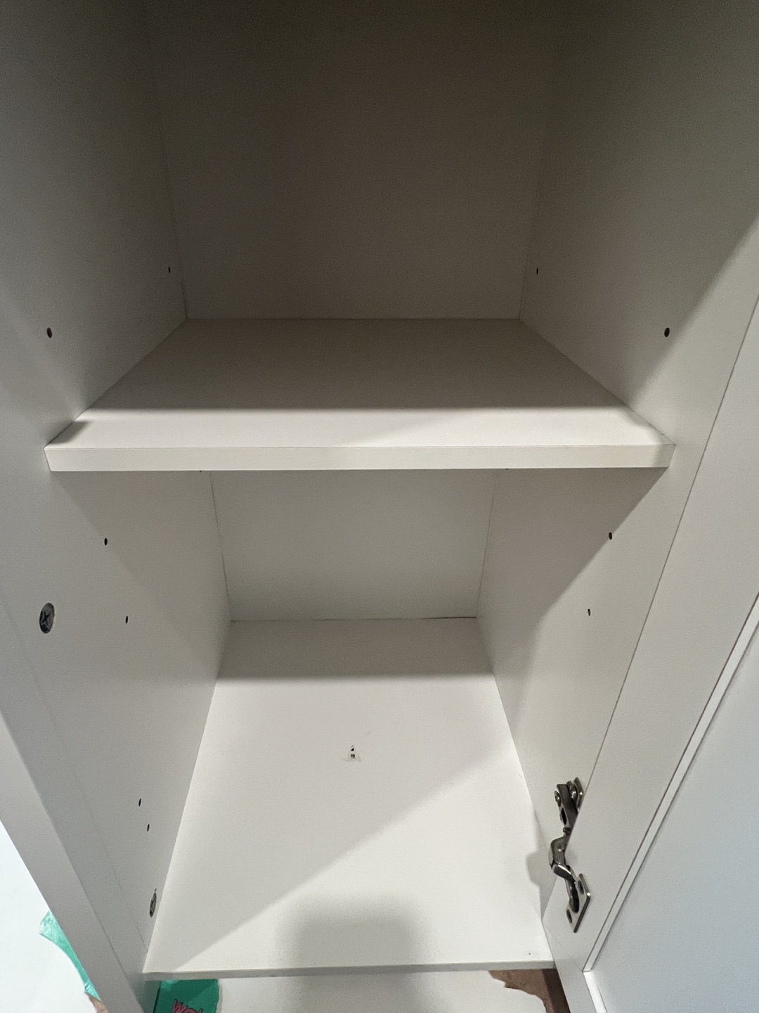 White Cabinet with Storage - photo 3