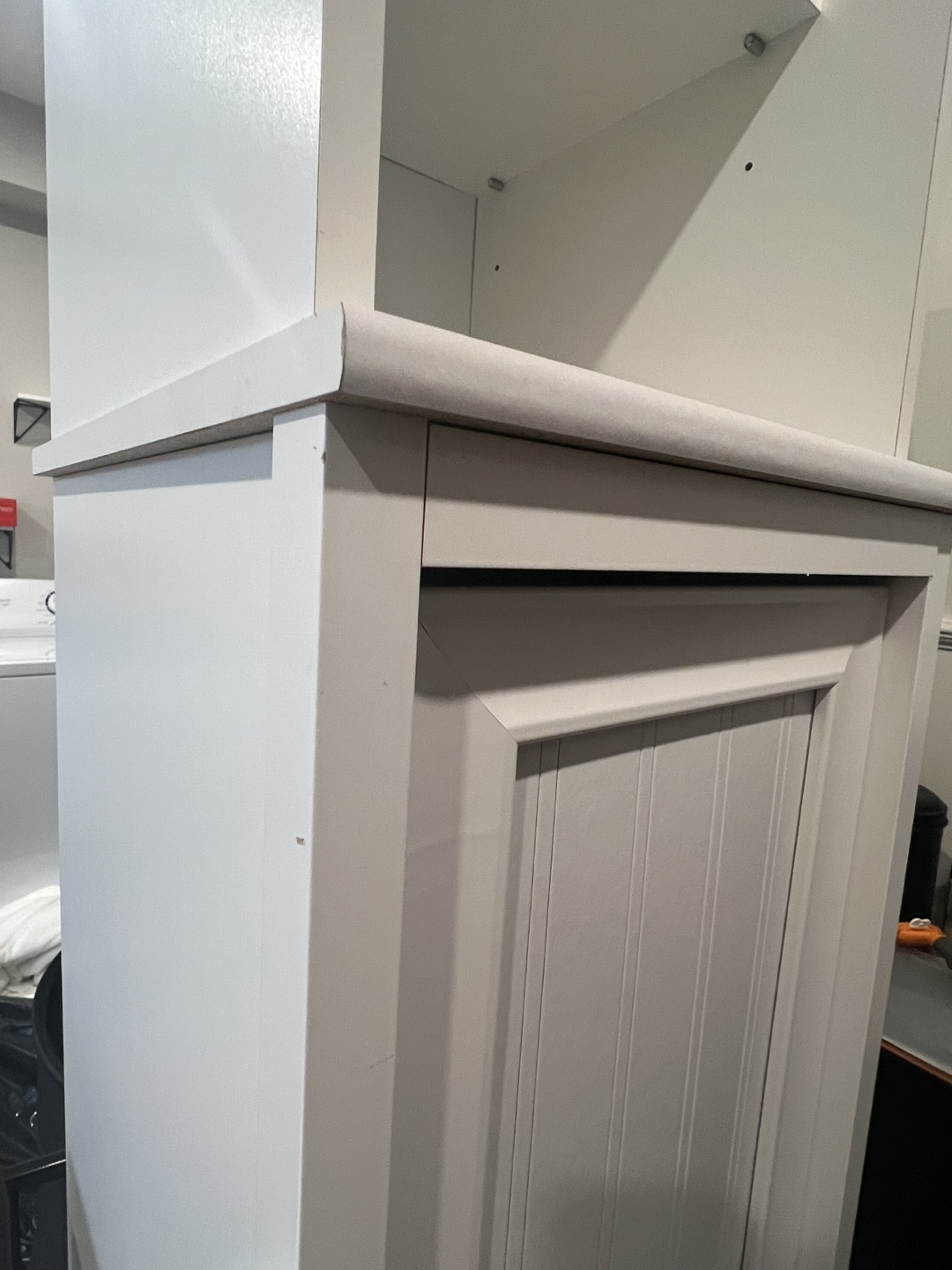 White Cabinet with Storage - photo 4