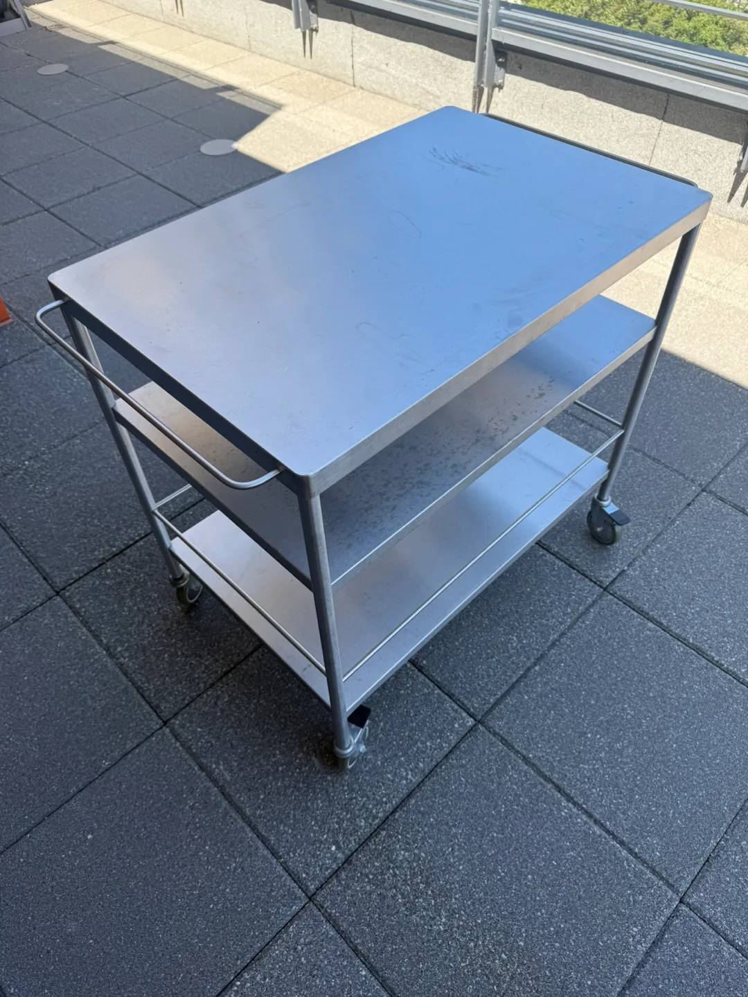 Stainless Steel Rolling Cart 24 x 32 x 34 H thumbnail