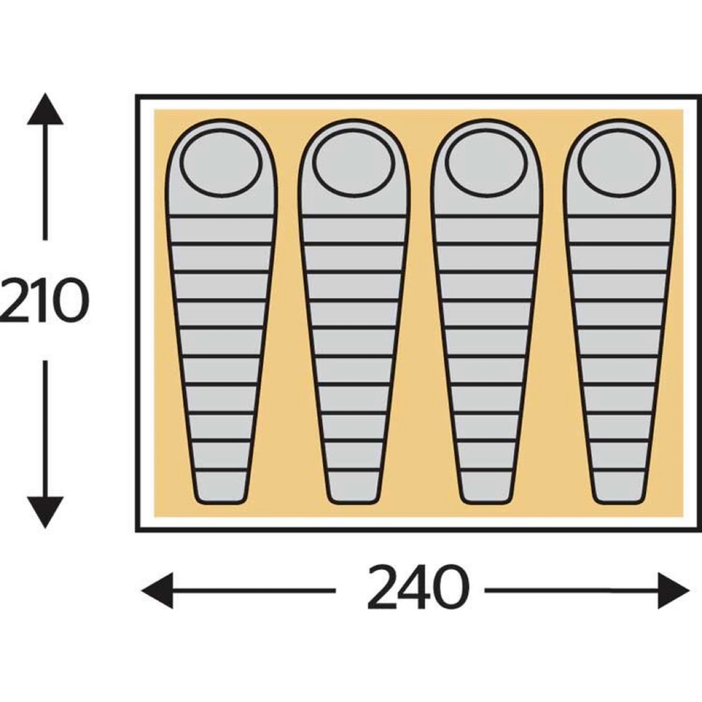 Orange Freedom Trail Tent for 4 - photo 3