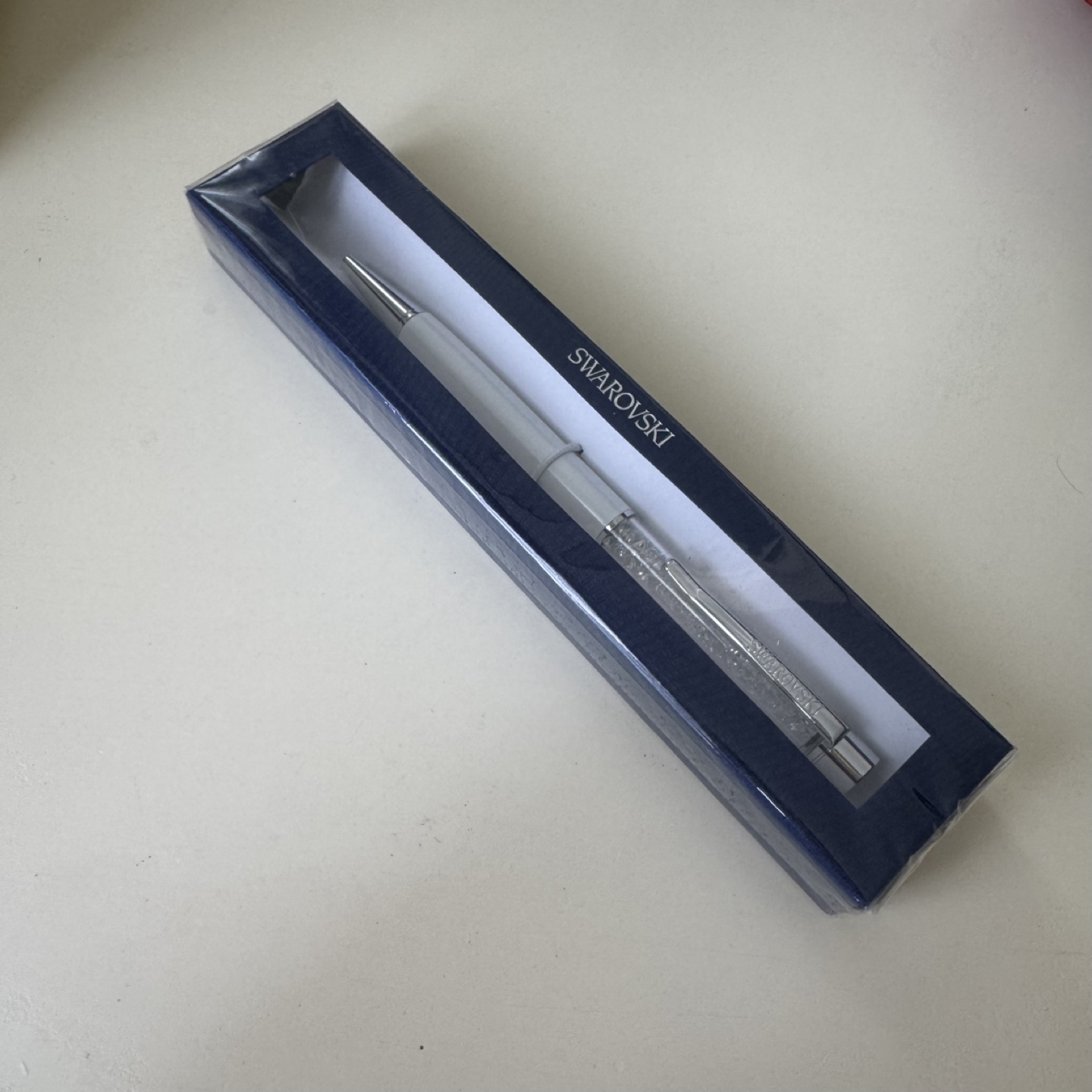 BNWT Swarovski Silver Crystal-Embellished Pen