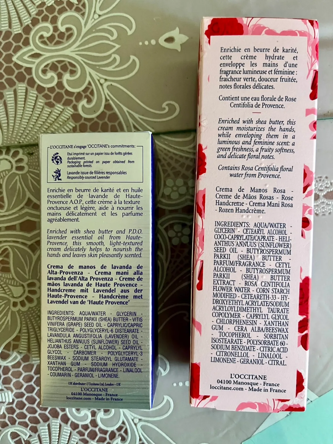 Brand new set of L'Occitane Hand Creams - Rose and Lavender image indicator(2)
