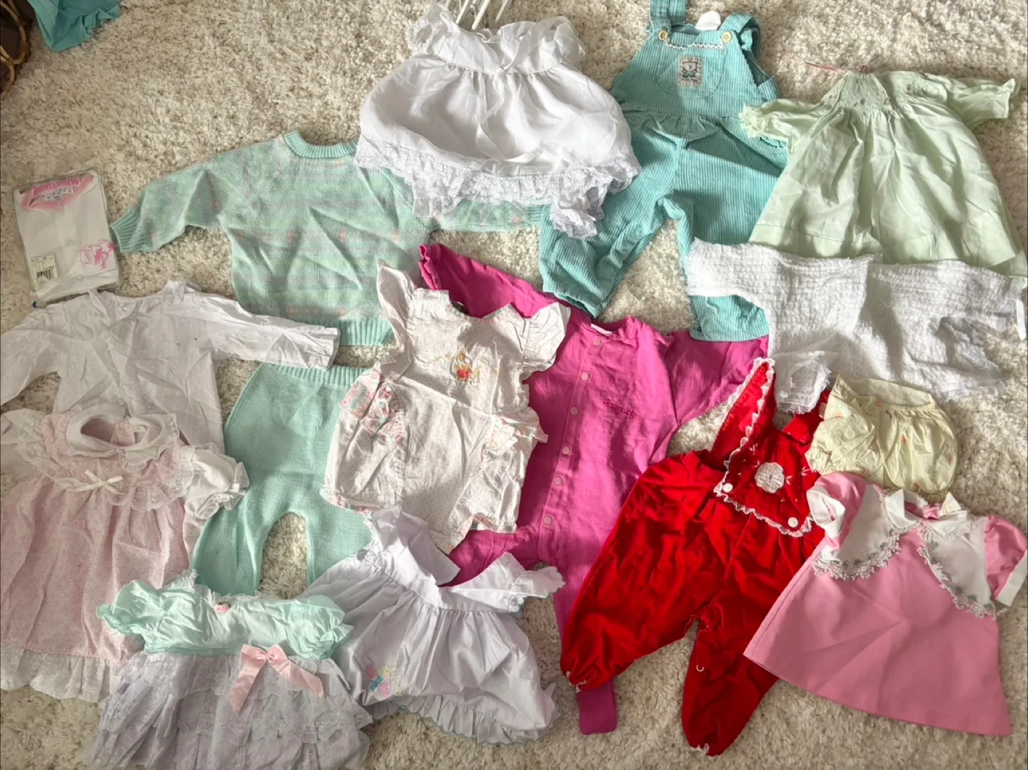 Assorted Vintage Baby Clothes thumbnail