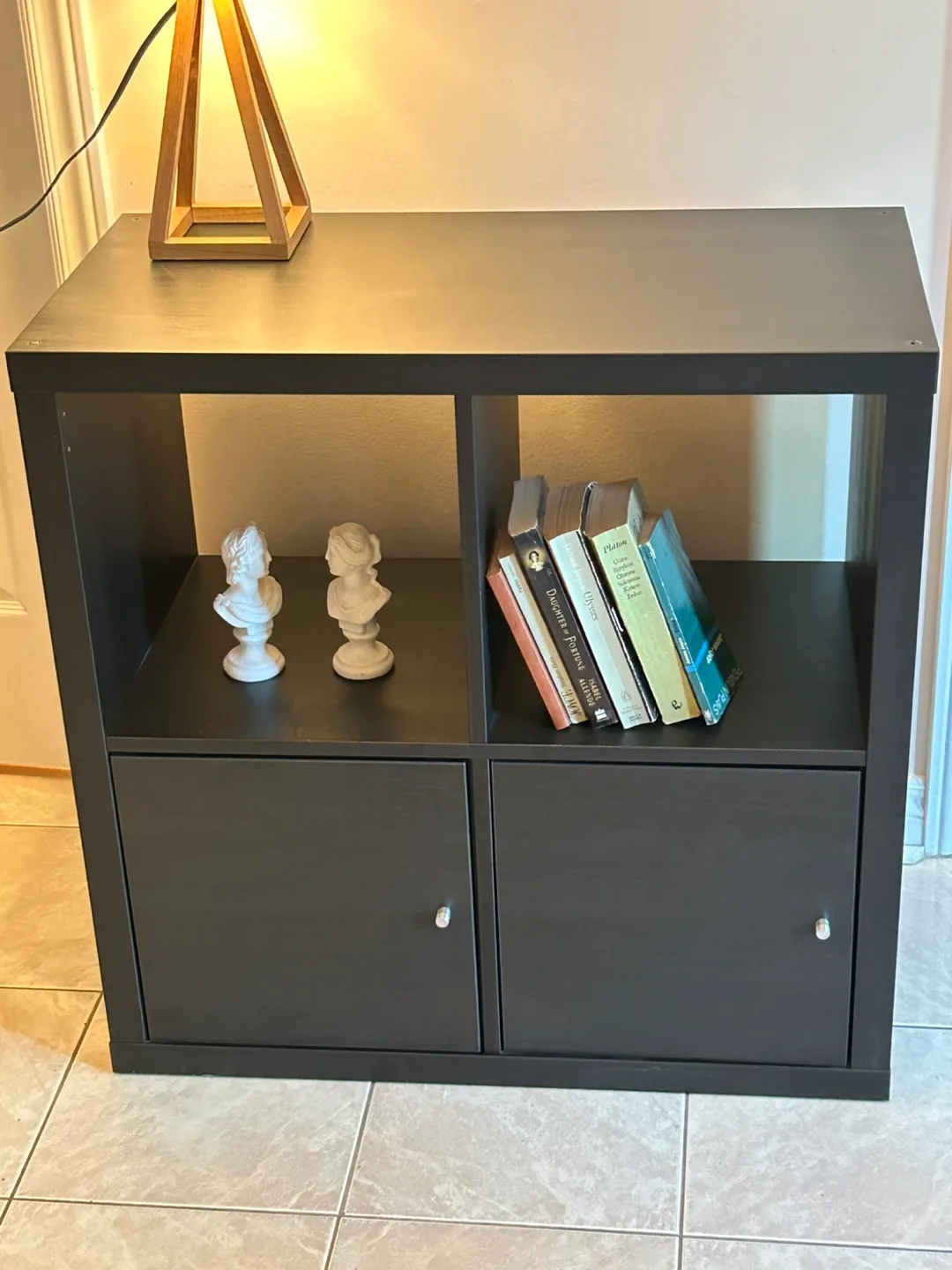 Black Storage Unit with Doors image indicator(3)