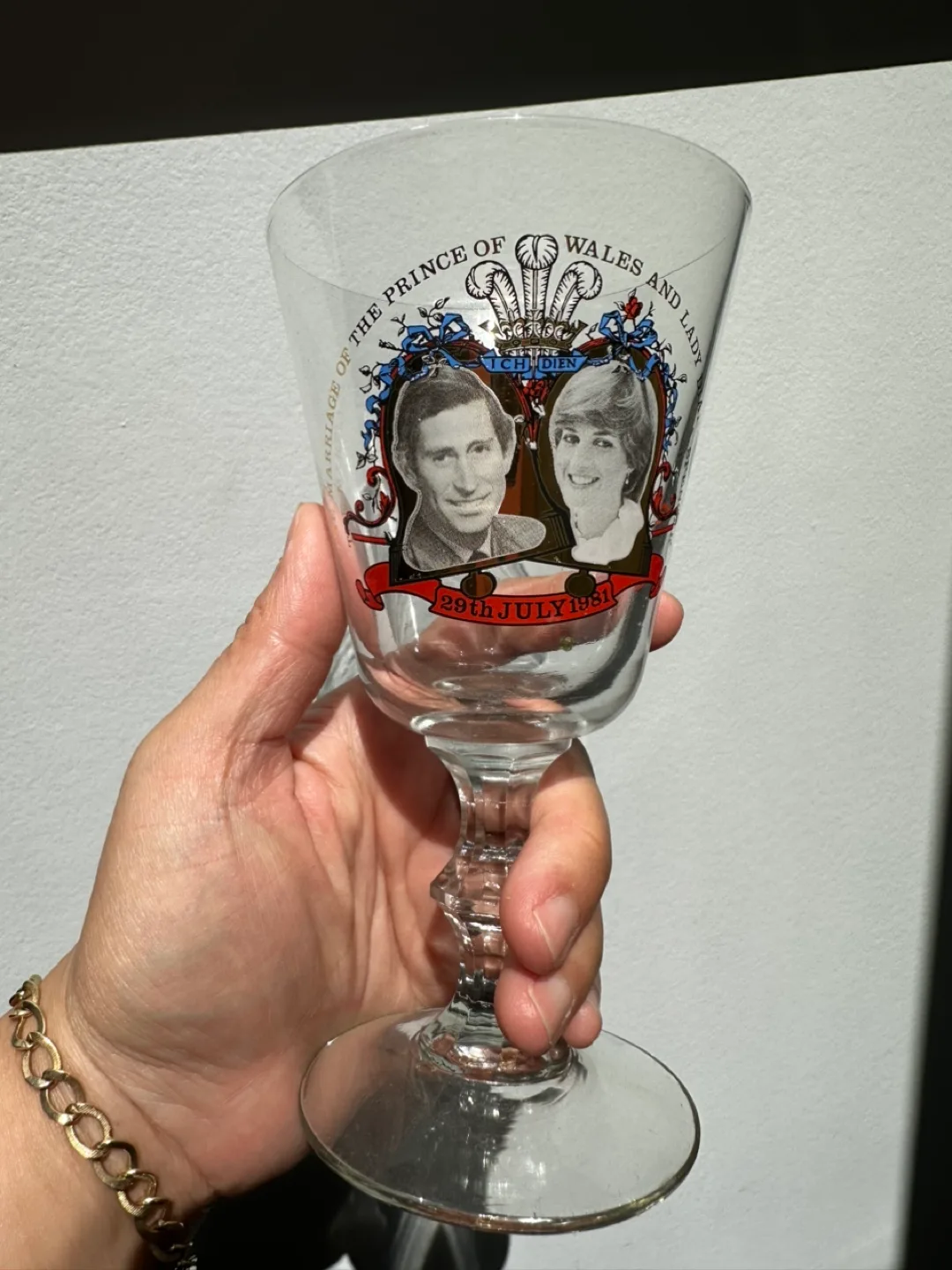 Vintage Commemorative Princess Diana Wine Glasses image indicator(5)