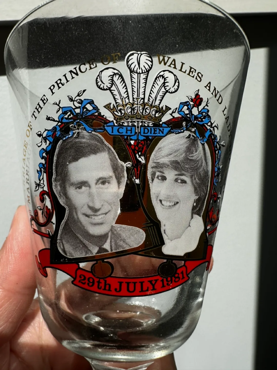 Vintage Commemorative Princess Diana Wine Glasses image indicator(4)