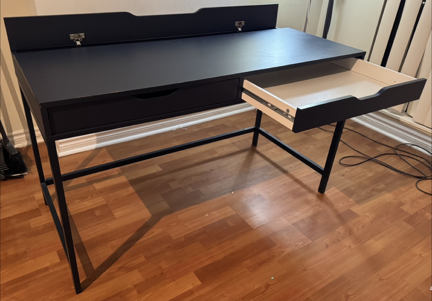 IKEA Desk (Black-Blue) - 132x58cm